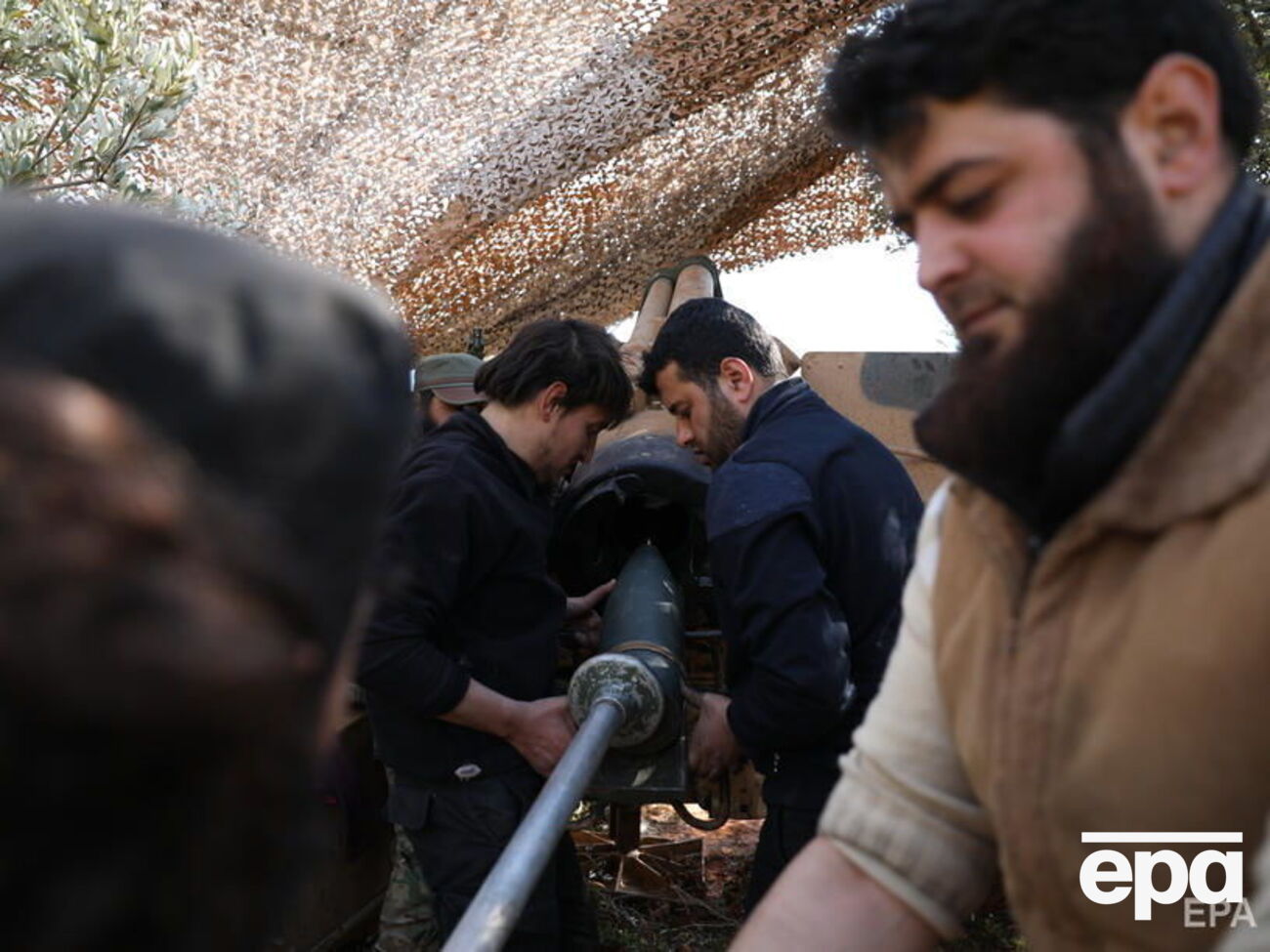 Турецкая армия наносила удары из артиллерии