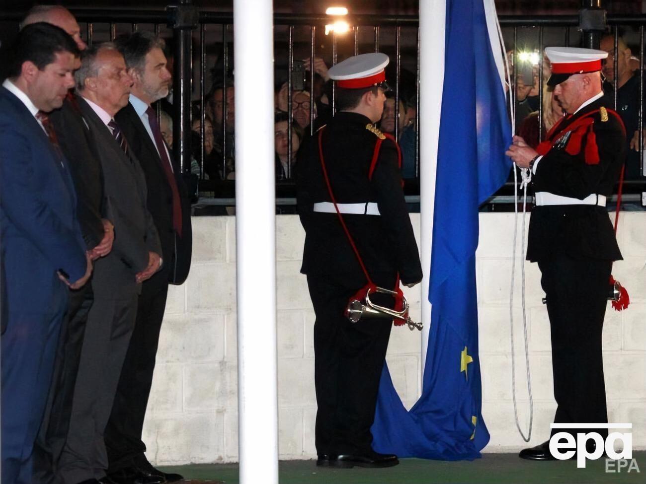 В ночь на 1 февраля в Гибралтаре спустили флаг ЕС