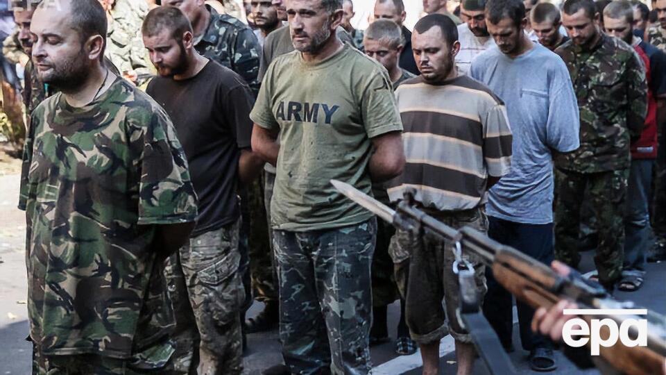 Украинских пленных заставили идти колонной по центральной улице оккупированного Донецка