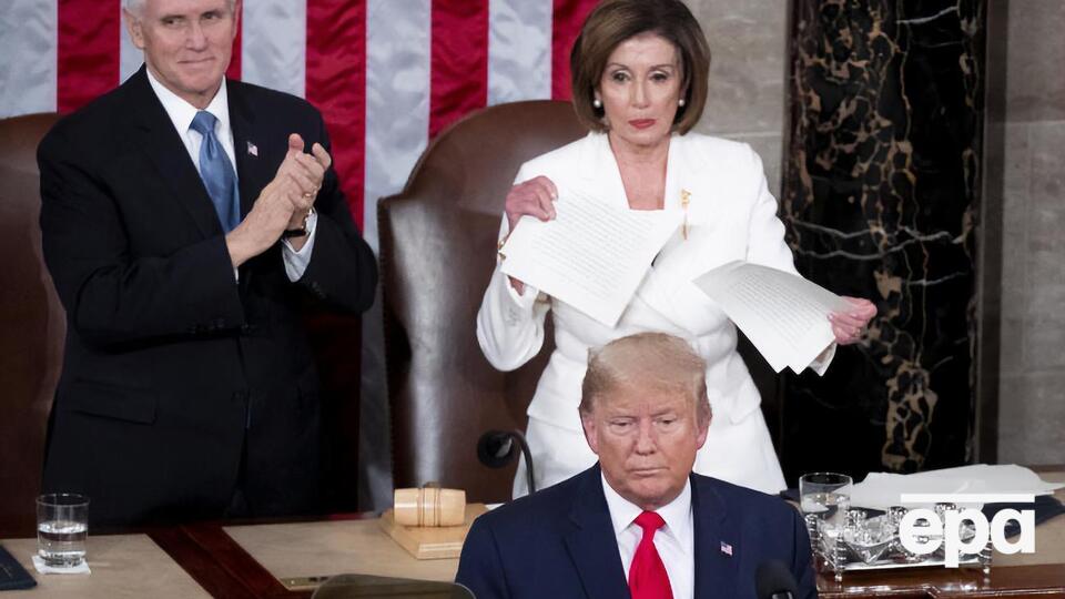 Спикер порвала копию речи Трампа