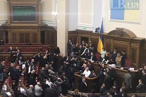 Нардепы от ряда политсил в Раде пытаются не допустить голосования за законопроект о рынке земли. Фоторепортаж