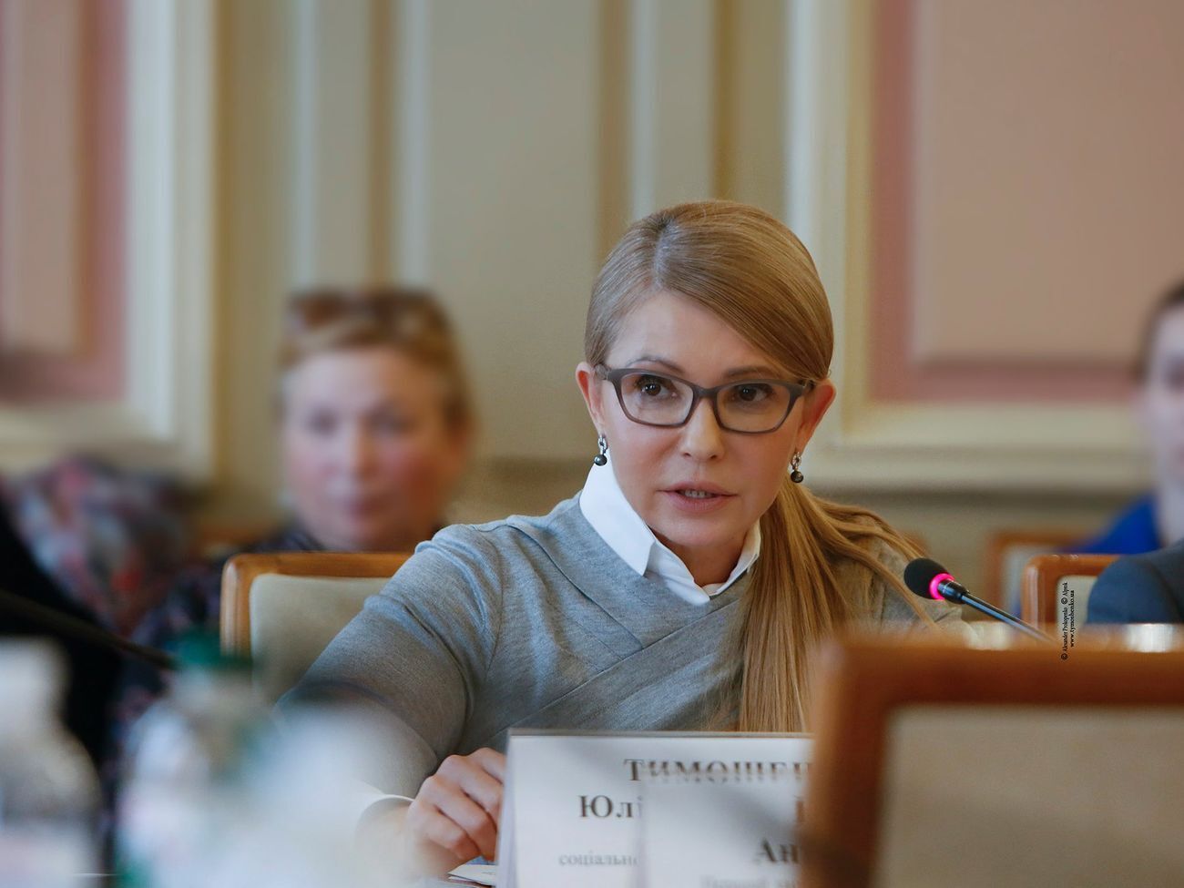Тимошенко во время блокирования президиума поранила руку