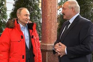Путин (на фото слева) и Лукашенко встретились в Сочи