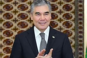 Своего сына Бердымухамедов (на фото) назначил министром 7 февраля