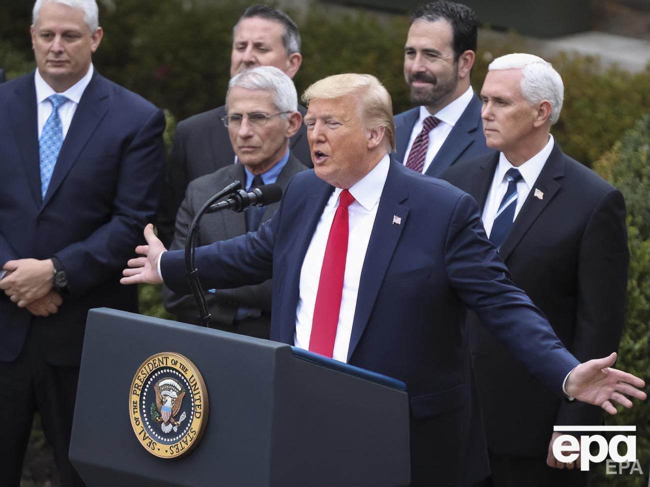 Трамп відповів на запитання, чи пройде він тестування на коронавірус після контакту із зараженим