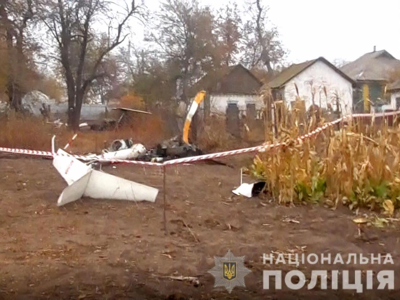 Вертоліт упав у селі Тарасенкове