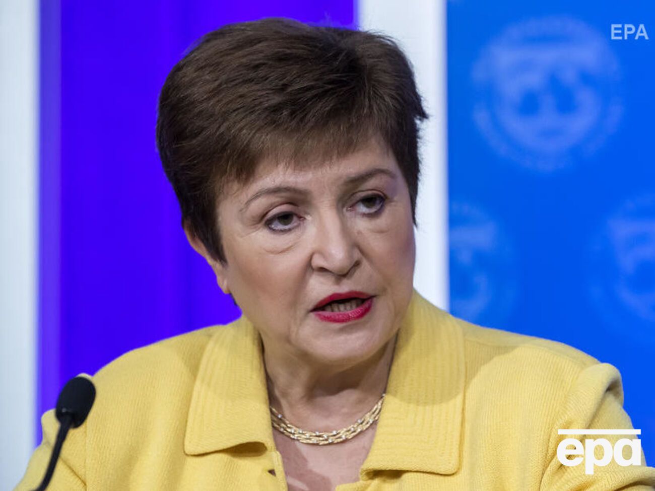 Георгієва визнала факт глобальної рецесії