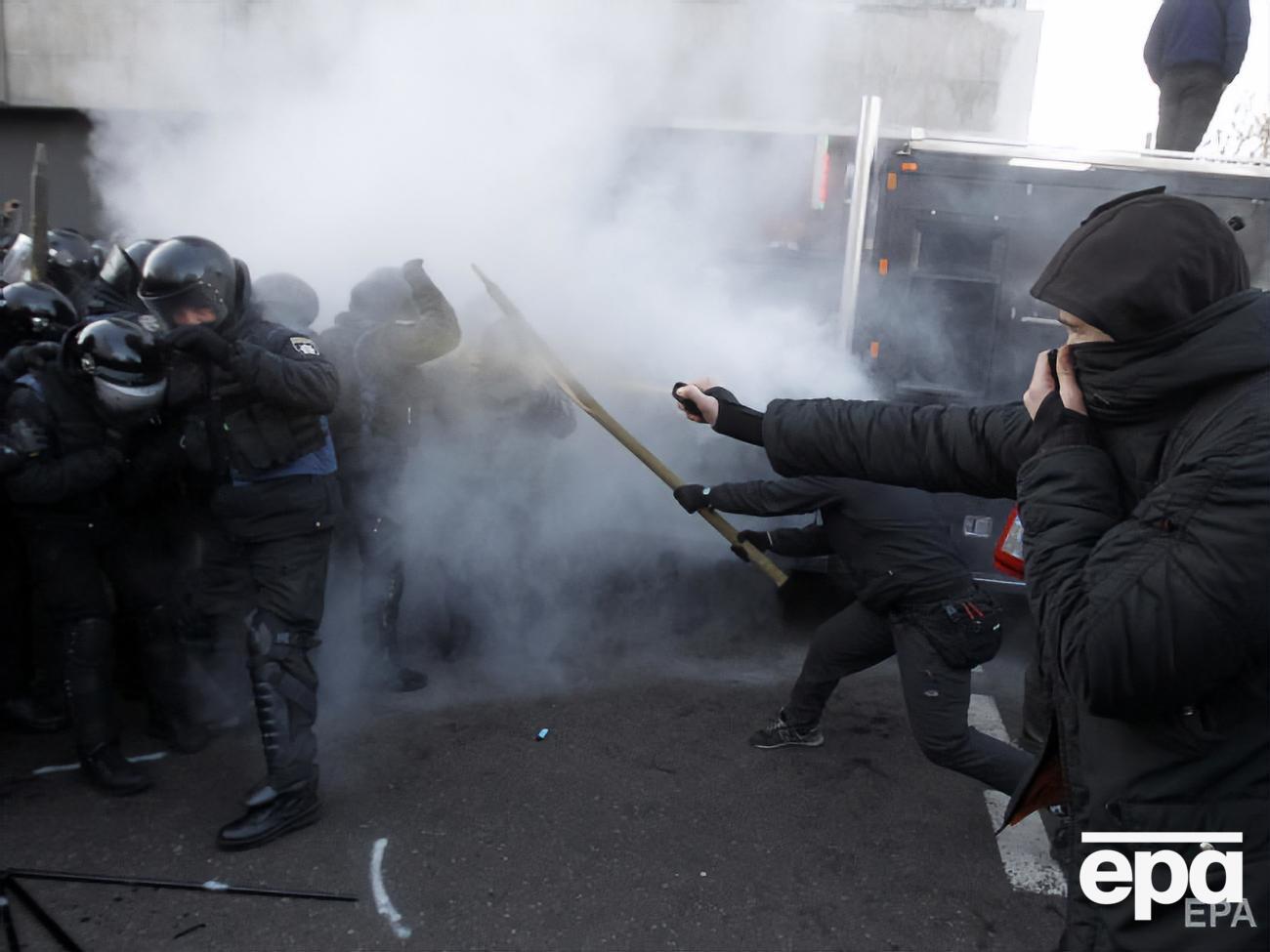 17 декабря под Радой произошли столкновения между полицией и митингующими