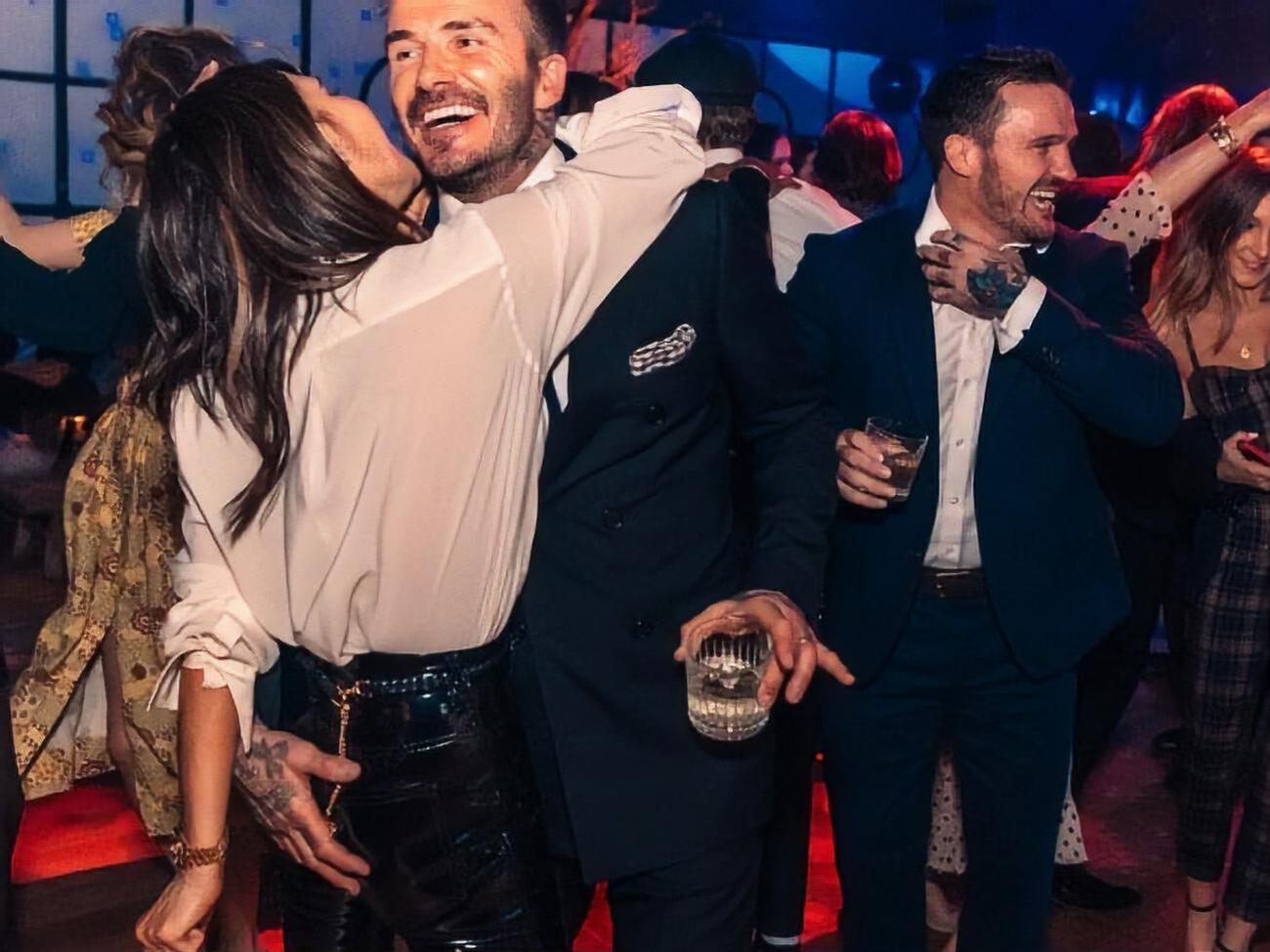 Подружжя Бекхеми на святкуванні дня народження старшого сина