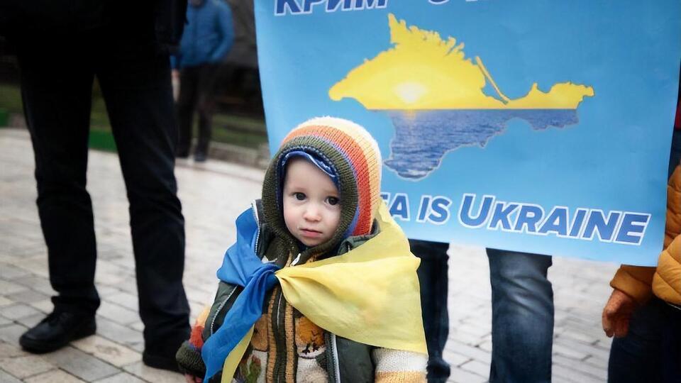 В Киеве провели акцию солидарности с украинским Крымом. Фоторепортаж