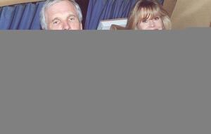 Медиамагнат Тед Тернер со своей супругой, актрисой Джейн Фондой, в Москве в 1993 году