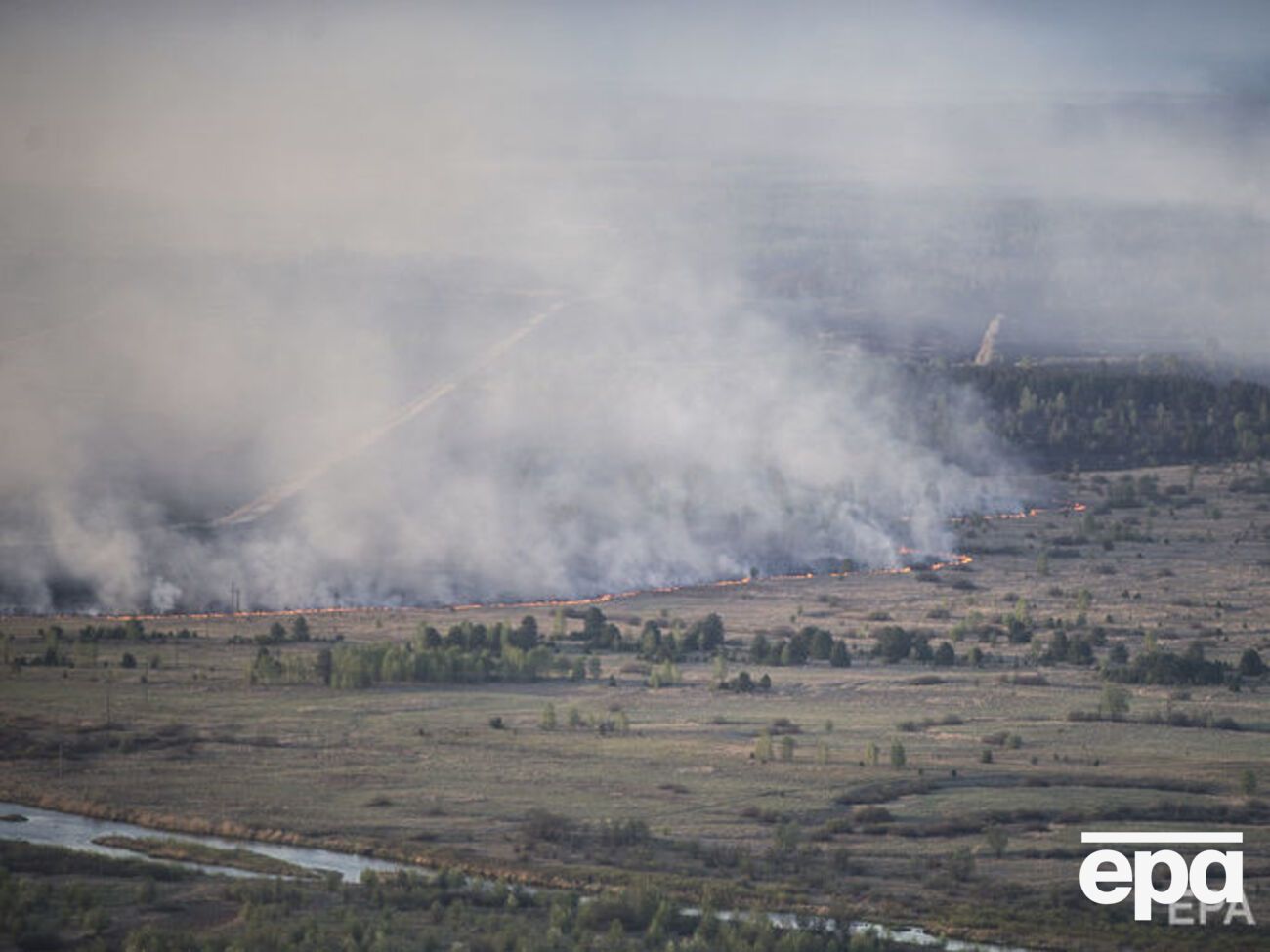 Пожар в Чернобыльской зоне продолжается с 4 апреля