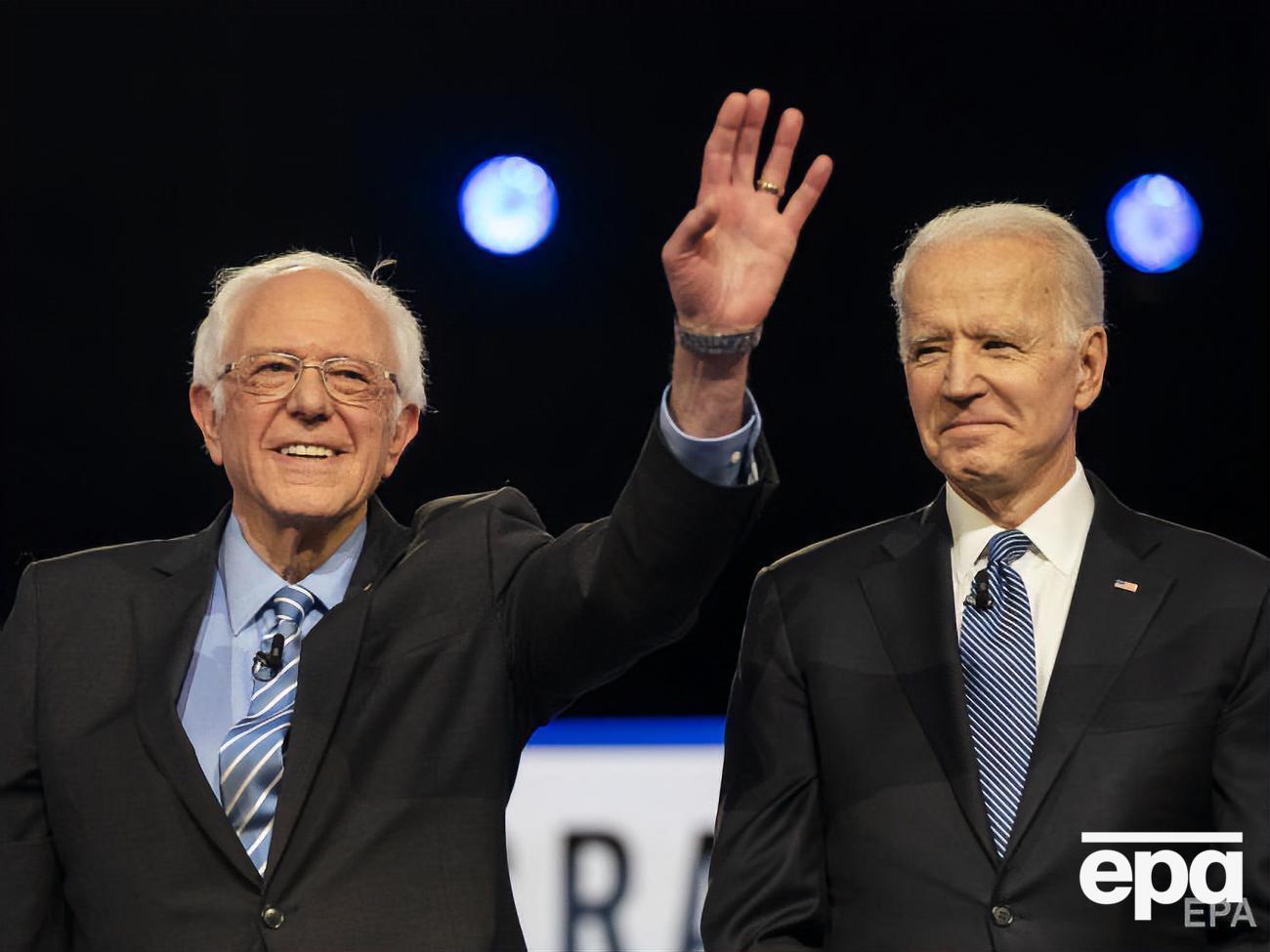 Сандерс (слева) заявил, что&nbsp;сделает все, что в его силах, чтобы Байден стал президентом