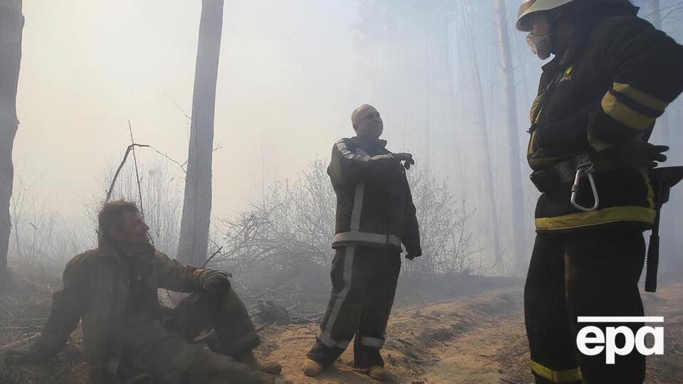 Пожежа в Чорнобильській зоні відчуження триває від початку квітня