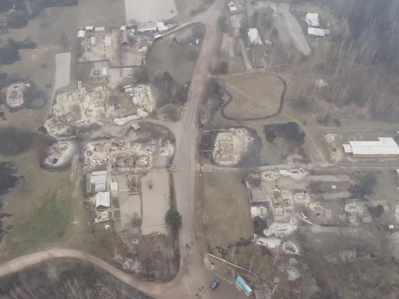 Огонь уничтожил&nbsp;39 зданий на территории шести сел в&nbsp;Овручском районе Житомирской области