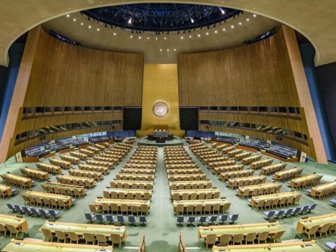 Під час пандемії коронавірусу засідання в залі Генеральної Асамблеї ООН не відбуваються