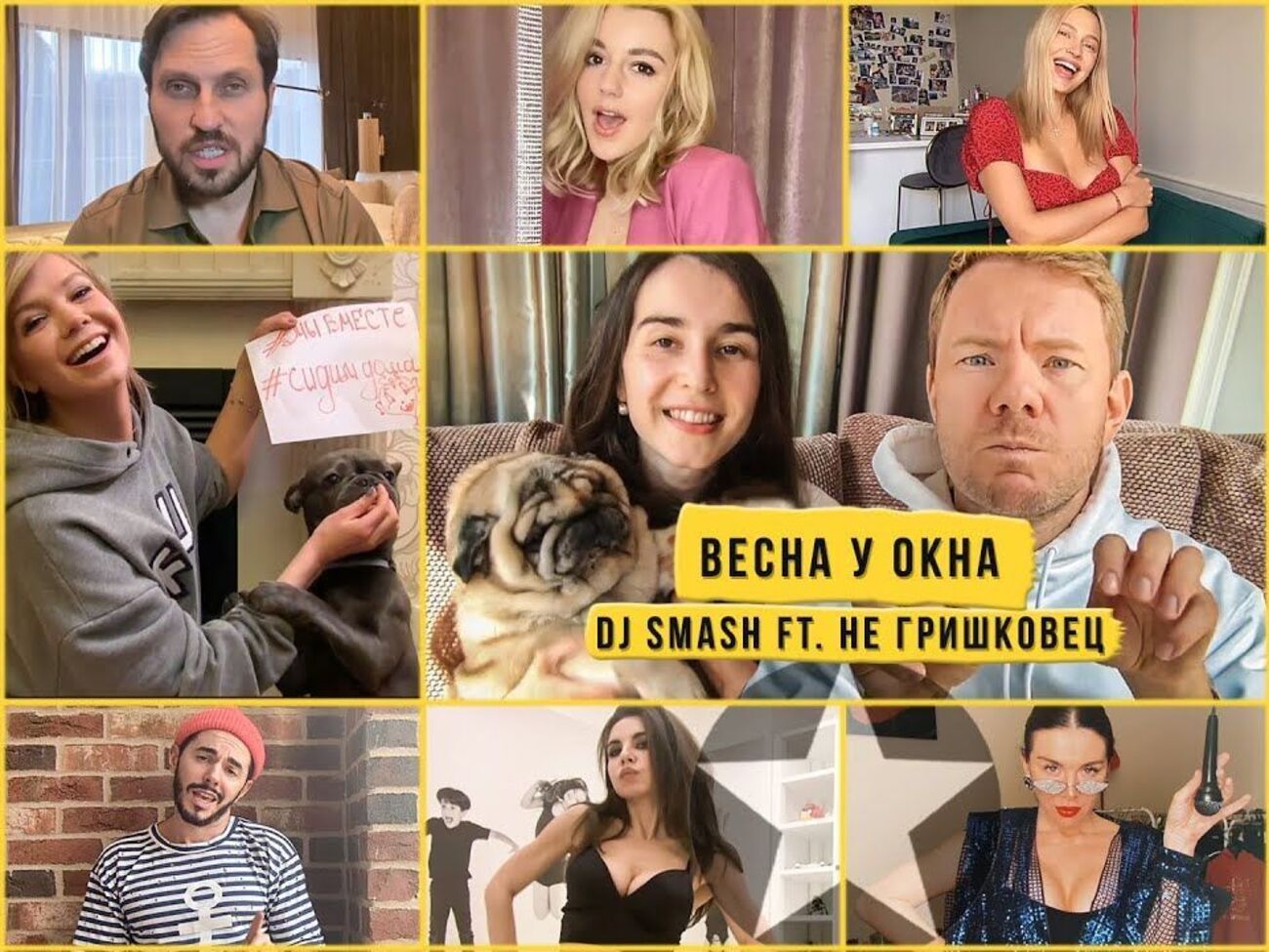 В ролике собраны видео, которые снимали дома на карантине