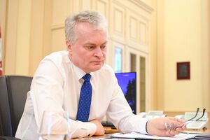 Науседа (на фото) обсудил с Лукашенко необходимость обеспечения транзита товаров между странами