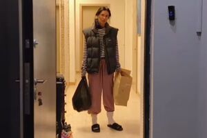 У такому вигляді Єфросиніна виносила сміття до карантину