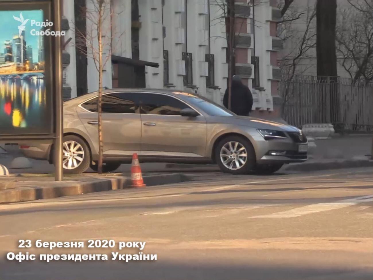 Машину Миндича трижды видели на Банковой