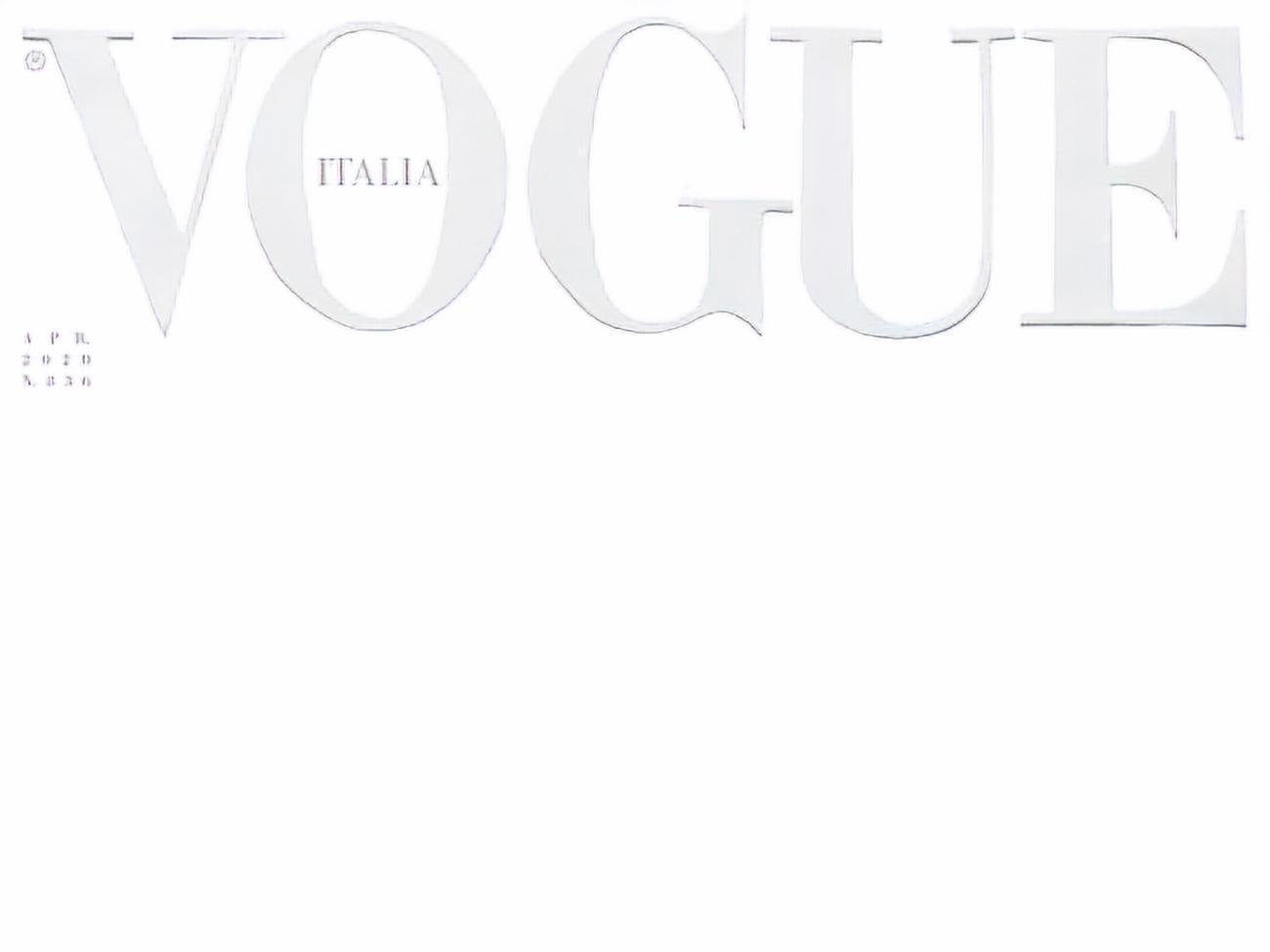 Обложка итальянского Vogue &ndash; реакция на пандемию