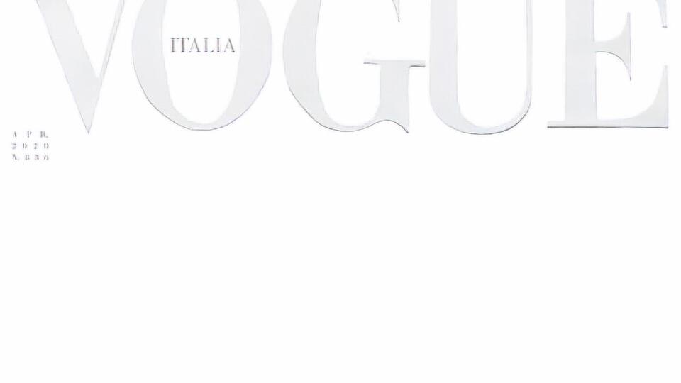 Обкладинка італійського Vogue – реакція на пандемію