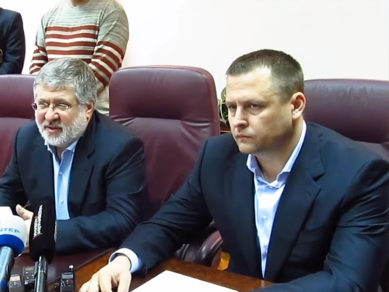 Коломойський і Філатов на одній із пресконференцій у березні 2014 року