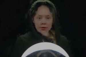 Зображення Тунберг у ролику розмите