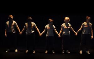 У ролику учасниці шоу на чорному тлі виконують під фонограму пісню #НЕБЕЙБІ, а у фіналі руйнують перешкоди