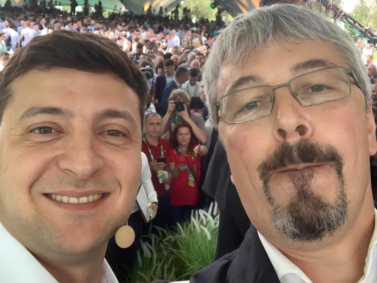 Ткаченко (справа) сказал, что не является&nbsp;близким другом Зеленского