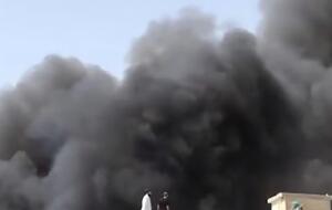 Самолет рухнул на жилой район