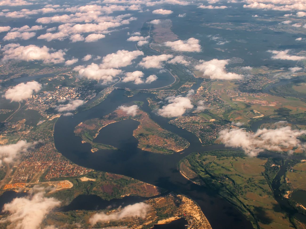 Киевское водохранилище создано в 1960-х годах