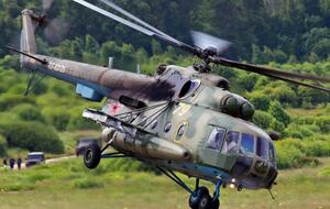 Після жорсткого приземлення вертоліт загорівся