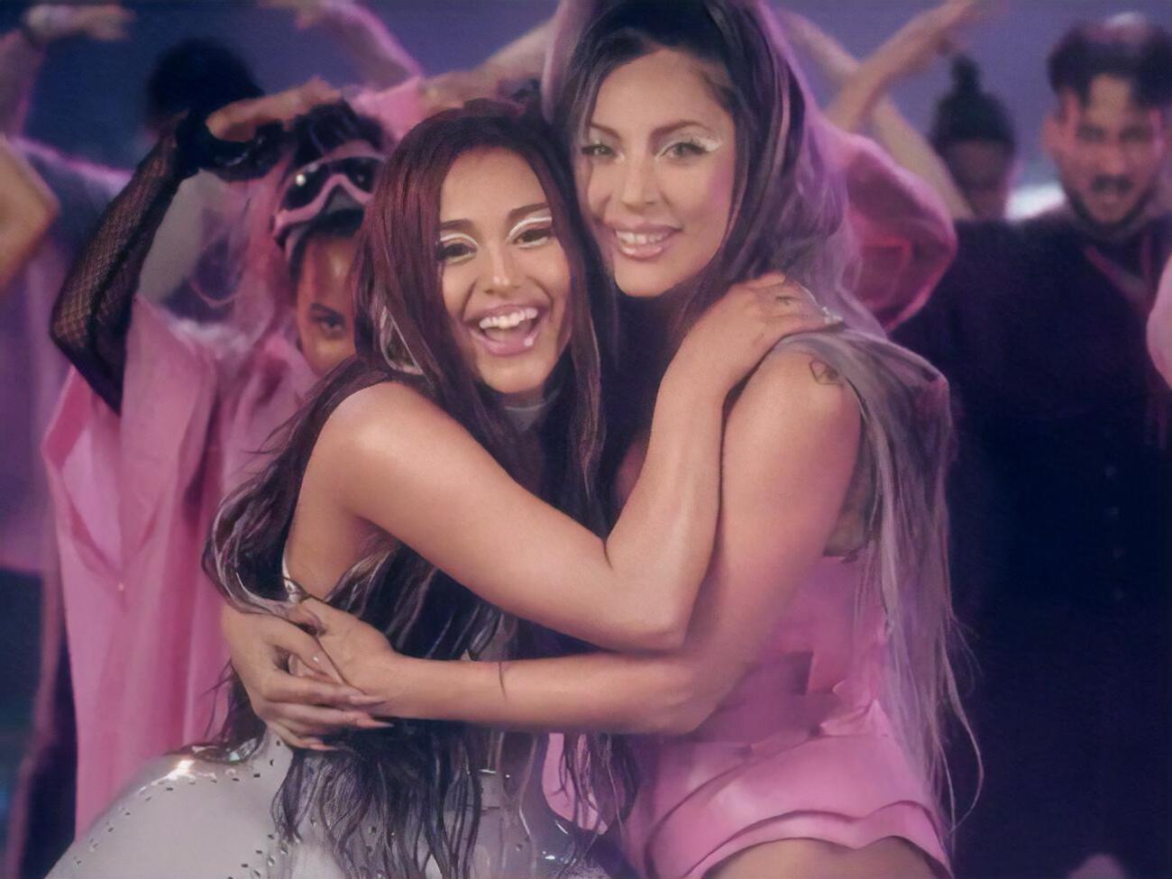 Гранде и Гага танцевали вместе