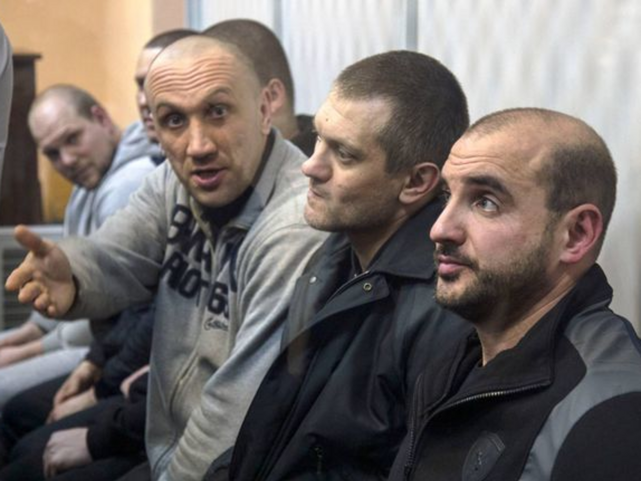 Фігуранти справи Обухов, Владимиренков і Власюк на одному із судових засідань