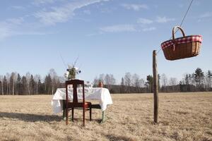 Страви подаватимуть у кошику на мотузці