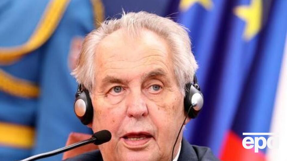 Президент Чехии Милош Земан