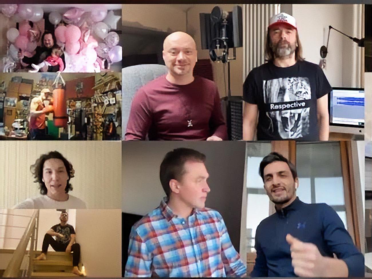 Музыканты исполнили песню дистанционно друг от друга