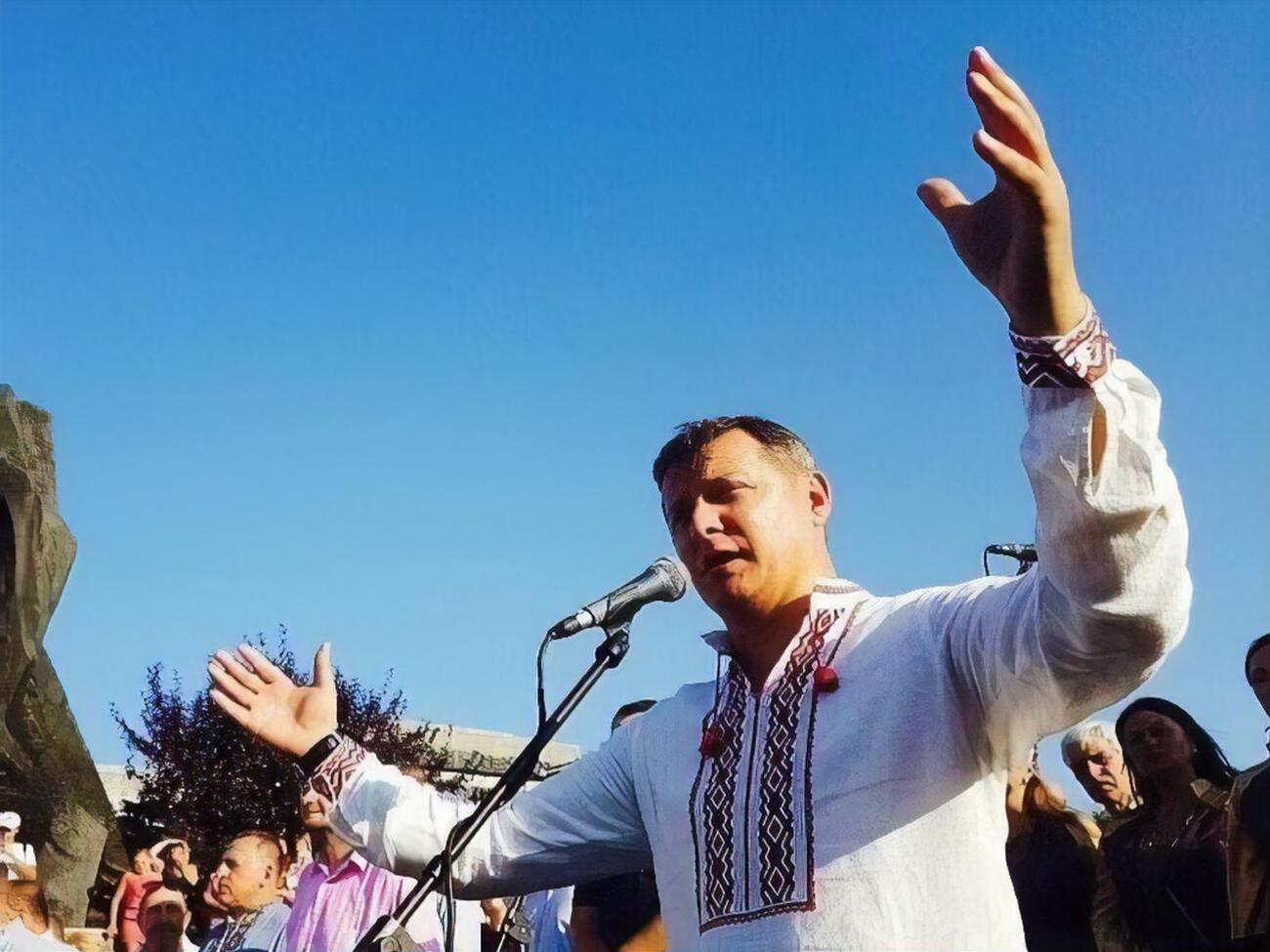 Ляшко: "Я і друзів розумів, і ворогів умів прощати, бо хрещений батько мій – то Хрещатик, то Хрещатик..."