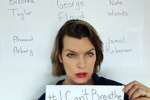 Йовович: Это всего лишь несколько имен из многих афроамериканцев, которые были убиты нашей так называемой системой правосудия. Это нужно остановить сейчас