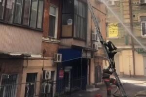 Пожежники намагалися скористатися сходами