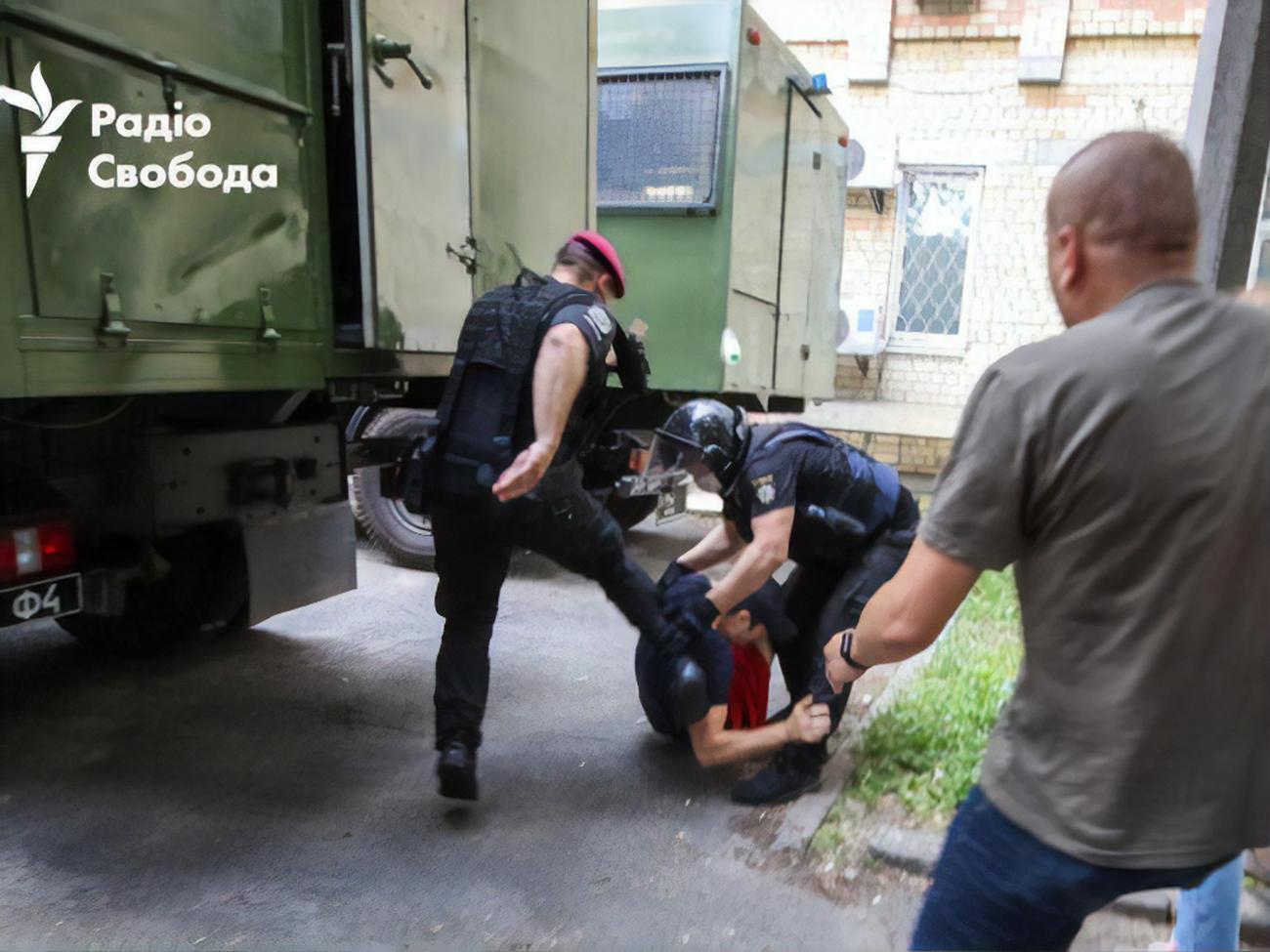 Інцидент із побиттям мітингувальника стався 15 червня