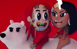 Tekashi 6ix9ine і Мінаж зображені в ролі анімаційних героїв