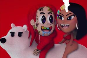 Tekashi 6ix9ine і Мінаж зображені в ролі анімаційних героїв