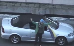 19 сентября Белько на мосту Метро стрелял в воздух и угрожал взорвать мост и госучреждения