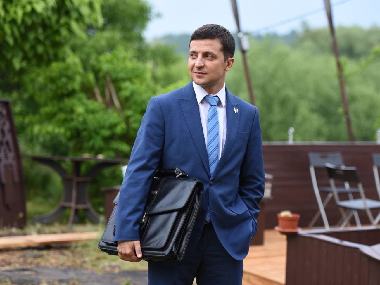В сериале Зеленский снимался в главной роли