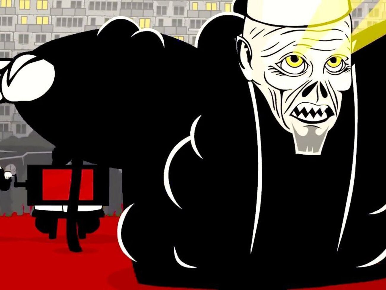 У кліпі ДДТ показано тоталітарне суспільство