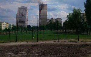 Пожар сопровождался сильным задымлением