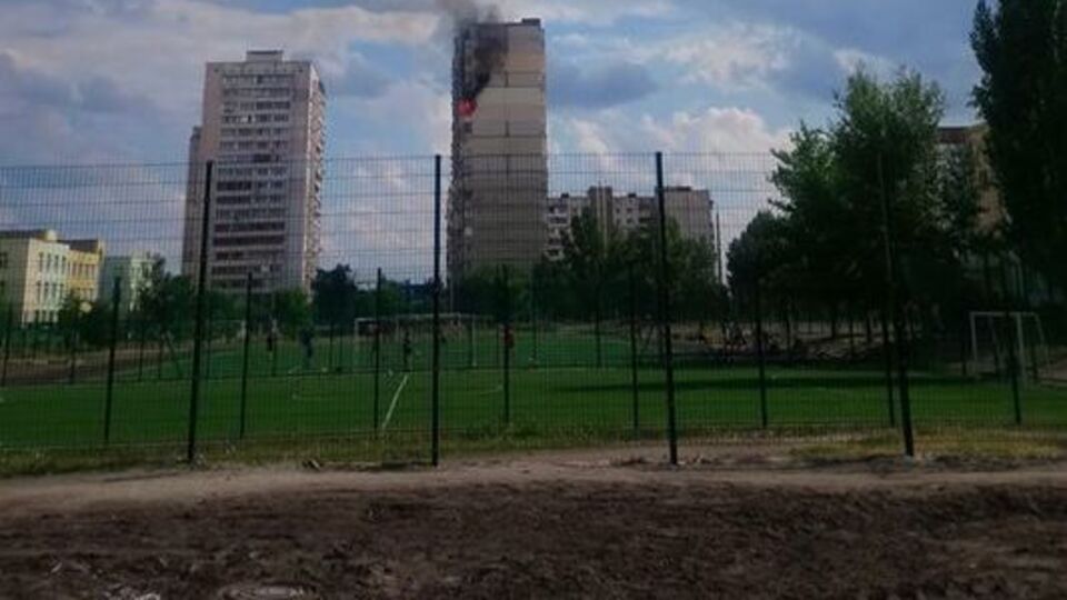 Пожар сопровождался сильным задымлением