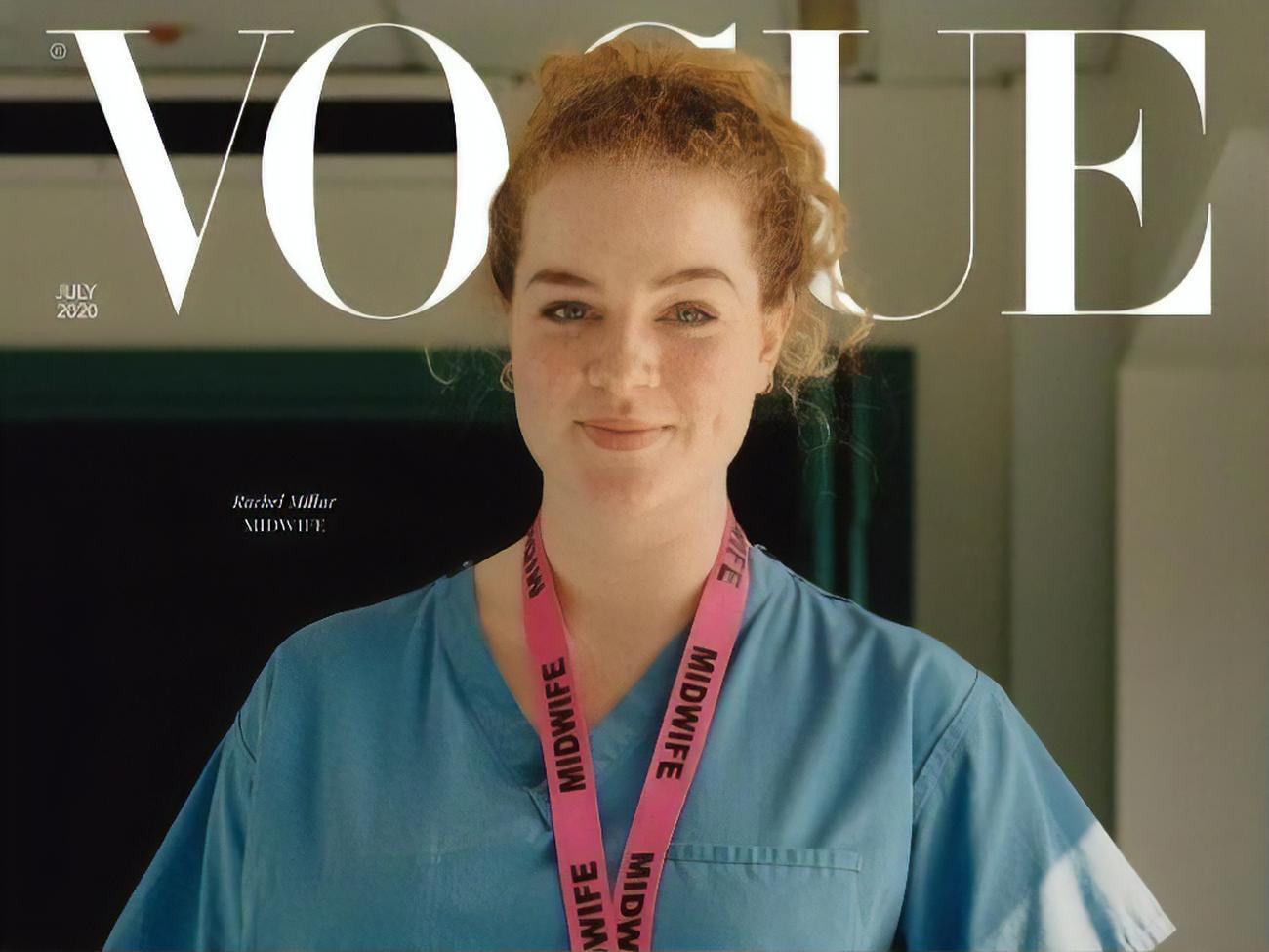 Обкладинку липневого номера британського Vogue прикрасила акушерка Рейчел Міллер